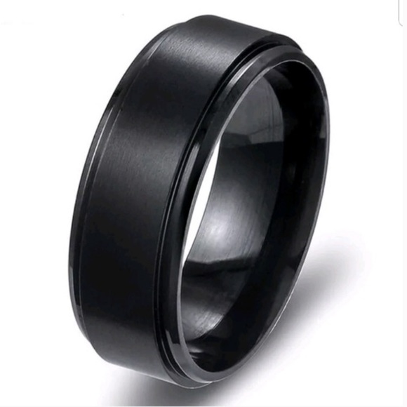 Men Women Stainless Steel band ring - Picture 2 of 3
